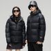 "Men's Premium Black Duck Down Jacket – Detachable Hood, Slim Fit, Short-Length Winter Coat (86-90% Fill Power, 4 Sizes, Streetwear Style)"_ecoleips.com
