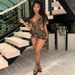 Sensual Leopard Print Mesh Sheer Hollow Out Tie Front Bodysuit Jumpsuit For Women Versatile Leopard Print_ecoleips.com