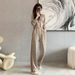 Women’s Clothing fashion sports suit women summer fashion short sleeved sweatshirt wide leg sports pants two piece suit_ecoleips.com