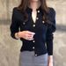 2025 Autumn Long Sleeve Fashion Women Cardigans Sweater Knitted Coat Short Casual Single Breasted Korean Slim Chic Ladies Tops_ecoleips.com