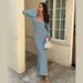 Women’s Clothing Autumn And Winter New Beach Dress Solid Color Sexy Backless Knitted Hollow Dress Long Dress Bikini Swimsuit Blouse_ecoleips.com