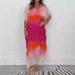 Women's Clothing Women's Long Chiffon Casual Color Matching Dress_ecoleips.com