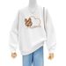Factory Wholesale New Dopamine Outfit High-end Design Autumn Winter Top Fleece Lined Thickened Sweatshirt For Women_ecoleips.com