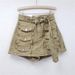 Personalized Pocket Zipper Design Army Green Denim Skirt Pants Women's Summer High Waist A Line Slim Two Piece Hip Skirt_ecoleips.com