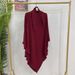Modest Abaya Dress Large Headscarf Solid Color Plus Size For Women Middle East Dubai Türkiye Style Fashion Accessory For Spring/Autumn & Summer_ecoleips.com