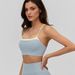 Contrast Crisscross Back Yoga Cami_ecoleips.com