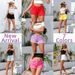 High-Waisted Slimming Ripped Washed Tasseled Denim Shorts Women's Bottoms_ecoleips.com