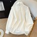 Women's Clothing French Style Women's Long Sleeved Blouse Beaded Sophisticated Chic Unique Top For Spring For Formal & Casual_ecoleips.com