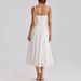 Women's Lace Embroidered Hollow Out Slim Fit Belted Halter Maxi Dress – Elegant Summer Party Gown 2026_ecoleips.com