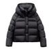 Women's Clothing Hooded Cotton Jacket Short Puffer Jacket With Hood - Stylish Winter Coat, Slim Fit, Warm & Lightweight, Korean Fashion Outerwear_ecoleips.com