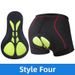 Men's Thickened Silicone Waist Cycling Underwear Quick Drying Mountain Bike Road Bike Shorts All Season Cycling Gear_ecoleips.com