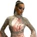 Women's Clothing Women's Dress High Neck Long Sleeve Long Dress Split Irregular Evening Dress_ecoleips.com