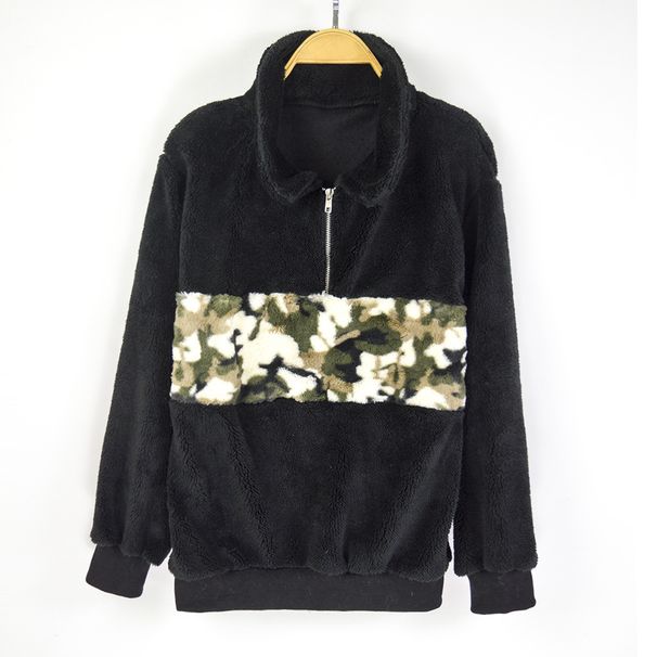 Small Fresh And Light Temperament Women's Top Cross-border Autumn And Winter Long-sleeved Camouflage Sweater_ecoleips.com
