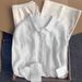 French Linen Shirt For Women - Summer Lightweight Loose Fit Long Sleeve Boho Chic Cotton Linen Top_ecoleips.com