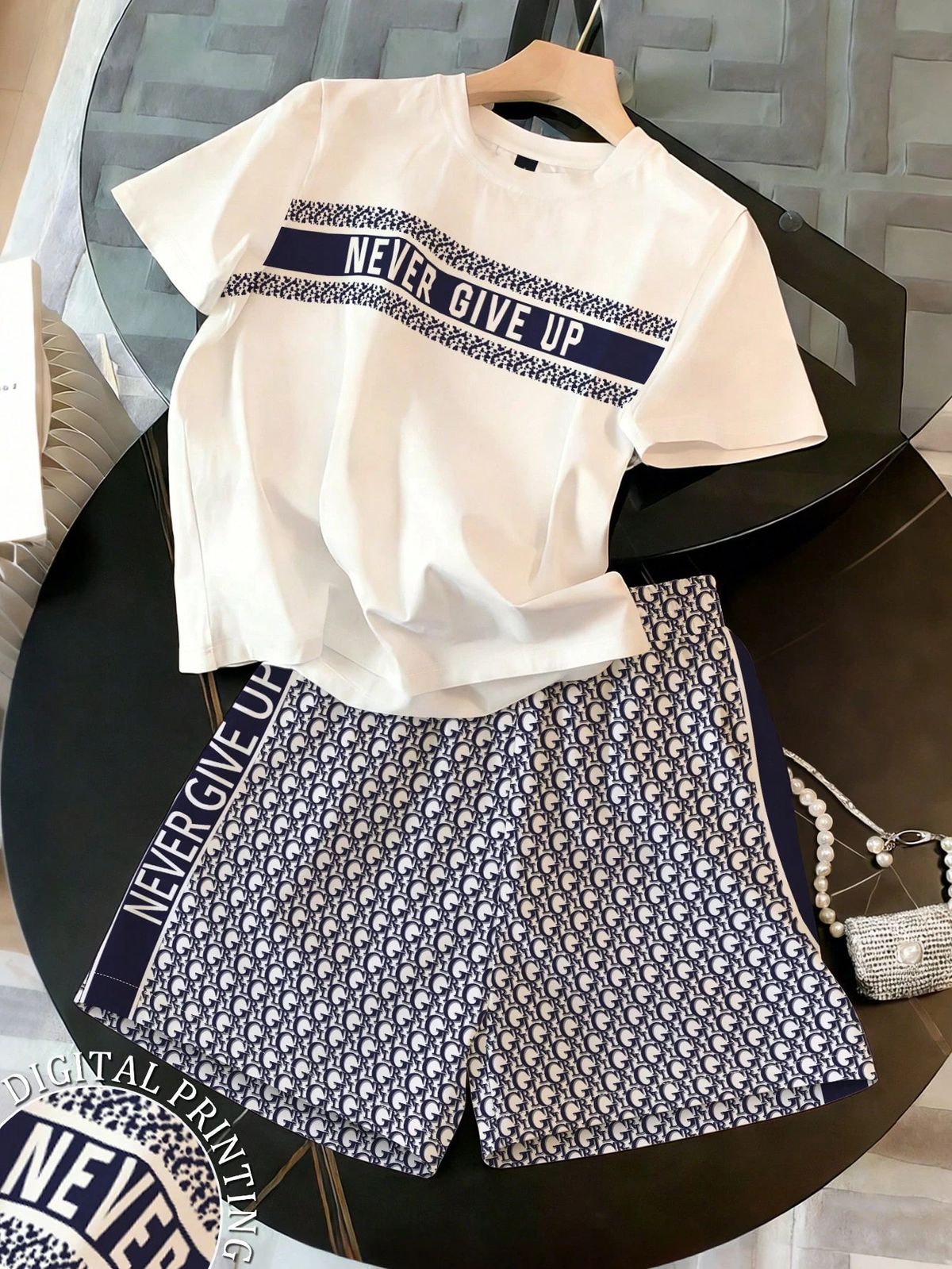 Women's Print Shorts Set - Casual Summer Two-Piece Outfit-1_ecoleips.com