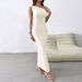 Women's Clothing 2025 Spring And Summer New Sexy Lady Style Dress Oblique Collar Off Shoulder Temperament Long Skirt_ecoleips.com