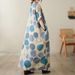 Real Shot Of 2024 Summer V-neck Cotton-linen Plus-size Loose-fitting Artistic Vacation-style Beach Dress, Vintage_ecoleips.com