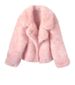 Women's Clothing Soft & Fluffy Faux Fox Fur Jacket - Playful & Sweet Short Coat, Warm Winter Outerwear Trendy Cropped Faux Fur Coat, Polyester Blend"_ecoleips.com