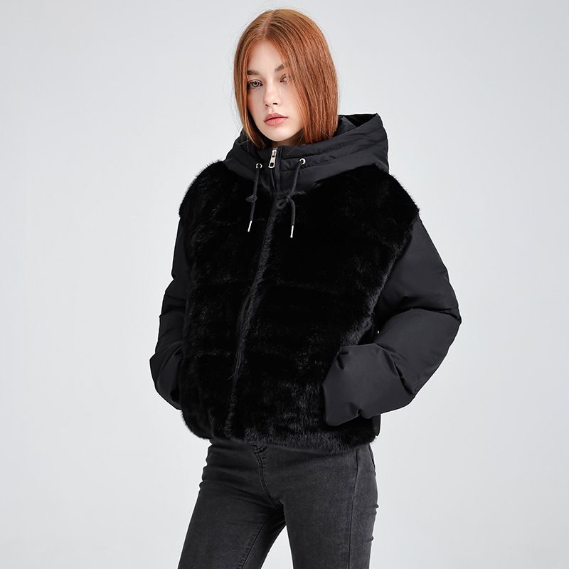 Women's Lightweight Puffer Jacket Winter Coat Hooded Warm Quilted Down Alternative Outerwear Casual Loose Fit Korean Style_ecoleips.com