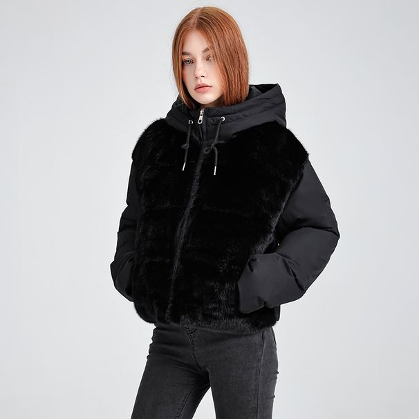 Women's Lightweight Puffer Jacket Winter Coat Hooded Warm Quilted Down Alternative Outerwear Casual Loose Fit Korean Style_ecoleips.com
