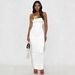 Women's Clothing Fashion Sexy Off-Shoulder High-Waisted Slit Skirt Style Party Performance Model Runway For Formal & Casual For Women_ecoleips.com