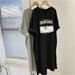 Dress Women Summer Plus Size Loose Casual Versatile Short Sleeved Round Neck DressPregnant Women's Dress_ecoleips.com