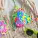 Women's Halter Neck Bathing Suit 2025 Beach Outfit With Colorful Ruffled Trim Swimwear_ecoleips.com