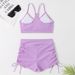 2025 European And American New Style Solid Color Bikini, Sexy Slim Fit, Small Bust Push-up, High Waist, Tummy-covering,_ecoleips.com