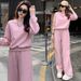 Trendy Oversized Sweatsuit Set – Soft Polyester Lounge Wear (S-6XL, 4 Chic Colors)_ecoleips.com