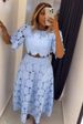 Women's Clothing Design Hollow Top Fashion Casual Suit Women's Two Piece Suit_ecoleips.com