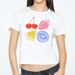 American-style Spicy Girl Short-sleeved Women's Summer New Slim-fit T-shirt With Letter And Multi-pattern Print_ecoleips.com