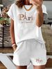 Women’s 2 Piece Outfit Set – Oversized Graphic T-Shirt And Biker Shorts Matching Set, Casual Summer Lounge Tracksuit For Daily Wear-326_ecoleips.com