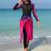 Women's Clothing Women's Conservative Muslim Swimsuit Long-Sleeved Slim-fit Beach One-Piece Diving Suit Sun-proof Belly Covering_ecoleips.com