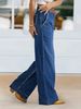 Women's Retro Wide Leg Jeans High Waisted Casual Washed Straight Leg Pants European American Style Spring Autumn Summer Cotton_ecoleips.com