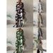 Women's Clothing Style Printed Jumpsuit Loose Long Sleeve Top Straight Leg Romper Casual Vacation Dress For Women_ecoleips.com