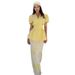 Elegant Floral Print Blouse And Pencil Skirt Set for Women Button-Down Collar 3/4 Sleeve Casual Office Wear Polyester-Spandex Blend_ecoleips.com