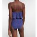 Vintage Denim One-Piece Swimsuit For Women – High-Waisted Tummy Control With Detachable Skirt_ecoleips.com