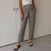 Suitable For All Seasons 2025 Autumn Winter Women's Loose Casual Drawstring Cotton Linen Straight Cropped Pants_ecoleips.com