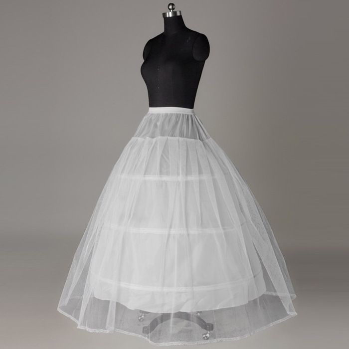 Bridal Petticoat With Triple Steel Hoops, Layered Tulle & Sturdy Boning For Fullness – Perfect For Wedding Dresses (White)_ecoleips.com