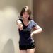 Women's Clothing Women's Slim Fit Striped T-Shirt Style Short Sleeved Trendy Top For Summer Sexy Versatile Instagram Style_ecoleips.com