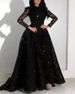 Women's Clothing Long Sleeve Sequined Swing Evening Dress New_ecoleips.com