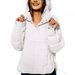 Women's Casual Fashion Hooded Jacket Solid Color Long Sleeve round Hem Pullover Top Cotton European American Style 2023_ecoleips.com