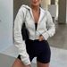 New Women's Clothing Long Sleeve Hooded Zipper Cardigan Short Sweater Casual Versatile Wear_ecoleips.com