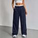 High Waisted Striped Suit Pants for Women European And American Style Straight Leg Fashion Casual Commuting Trousers 2025 New Arrival_ecoleips.com