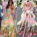 Women’s Clothing Celebrity High End Printed Suit For Women Lantern Sleeve Button Down Shirt + High Waist Wide Skirt_ecoleips.com