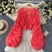 Women's Clothing Design Niche Pleated Puff Sleeves Slim Short Fashionable Versatile Chiffon Shirt_ecoleips.com