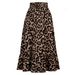 Women's Clothing Sexy Leopard Print High-Waisted Midi Skirt Loose Fitting Maxi Skirt Style Large For Formal & Casual For Women_ecoleips.com