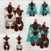 Women's Clothing Women's Sexy Three Piece Swimsuit Set Cover Up Heart Shaped Cutout Bikini Swimwear Quick-Dry Polyester_ecoleips.com