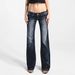 Cross-border Independent Site TK European And American Retro Casual Y2k Sexy Washed Slim-fit Slightly Spicy Low-waist_ecoleips.com
