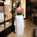 Women's Clothing Women's Slim Fit Irregular Milk Stitching Milk Silk Stitching Deep V Neck Dress_ecoleips.com